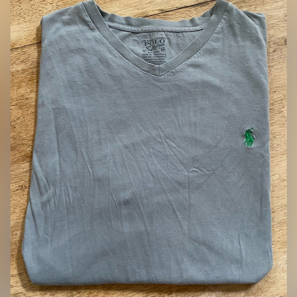 Polo by Ralph Lauren Men’s XL Gray Cotton Shirt Sleeve Tee‎